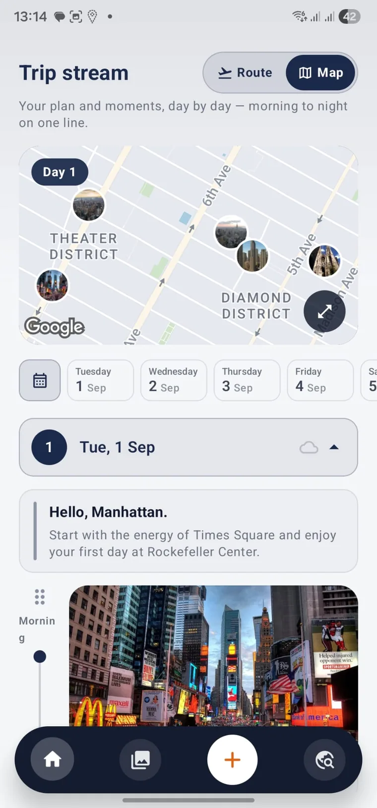 Tripwoa’s New York itinerary with daily stops and a map